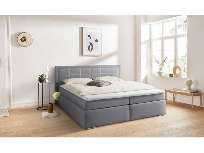 Boxbett COLLECTION AB  Athena , OTTOs Choice, Topseller wahlweise mit Bettkasten , grau, B:193cm L:206cm, Komplettbetten, Boxspringbett, inkl. Topper bei Ausführung mit Matratze, in Härtegraden H2, H3, H4, Topseller von COLLECTION-AB