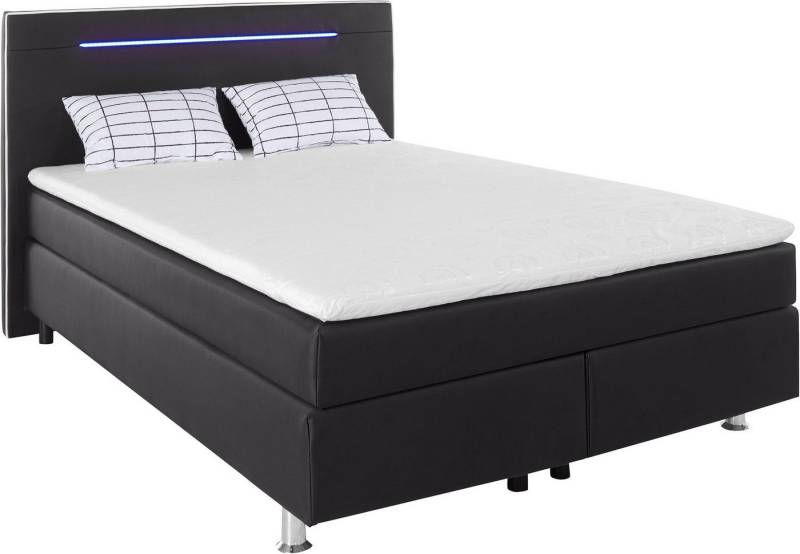 COLLECTION AB Boxspringbett, inkl. LED-Beleuchtung, Topper und Kissen von COLLECTION AB