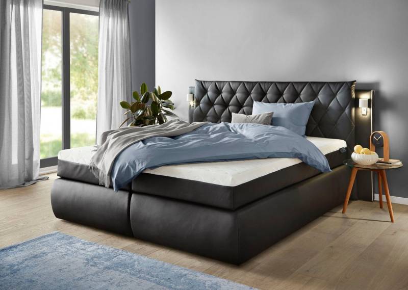 COLLECTION AB Boxspringbett, inklusive Bettkasten, LED-Beleuchtung und Topper von COLLECTION AB