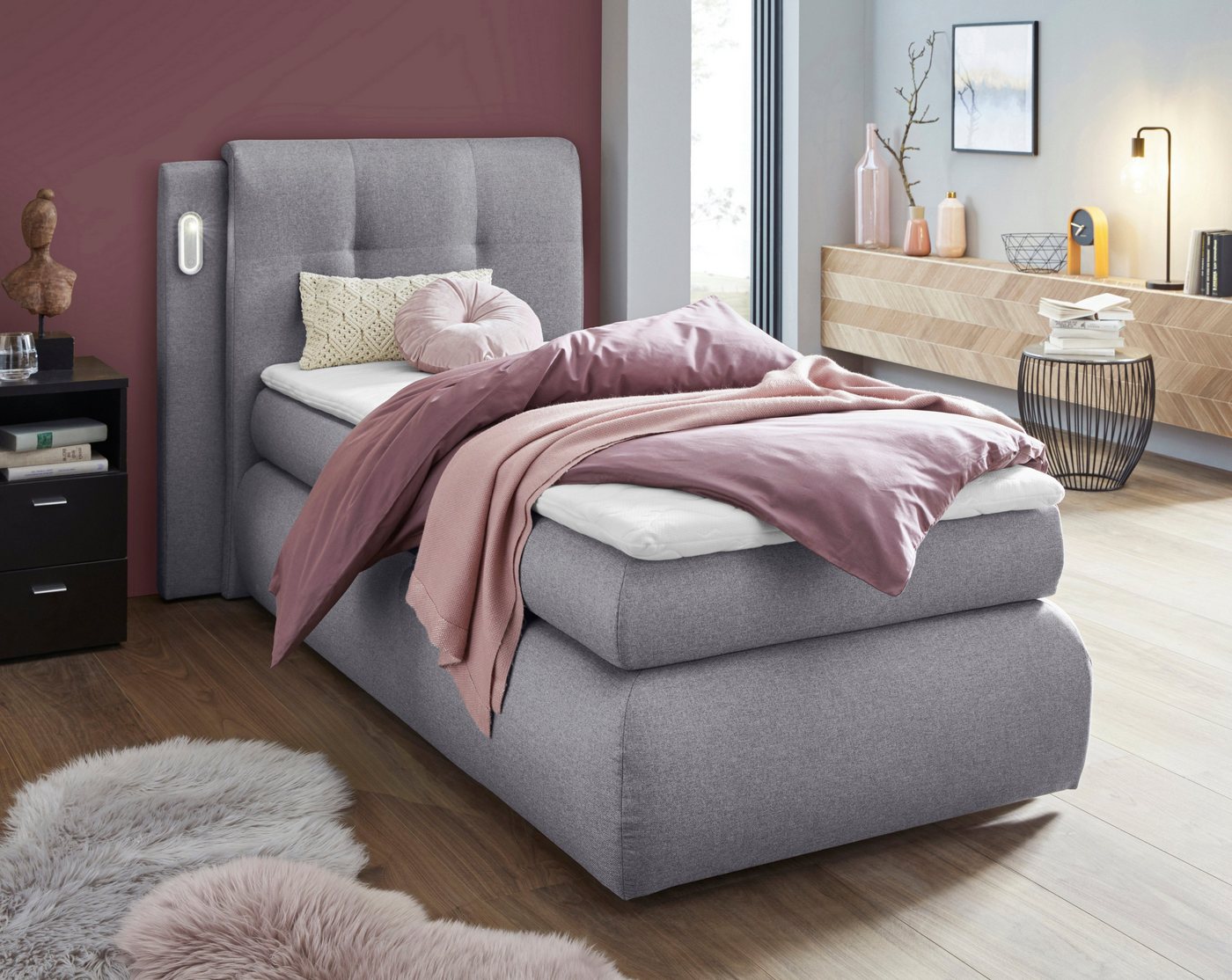COLLECTION AB Boxspringbett Borna, inklusive Bettkasten, LED-Beleuchtung und Topper COLLECTION AB Boxspringbett Borna, inklusive Bettkasten, LED-Beleuchtung und Topper von COLLECTION AB