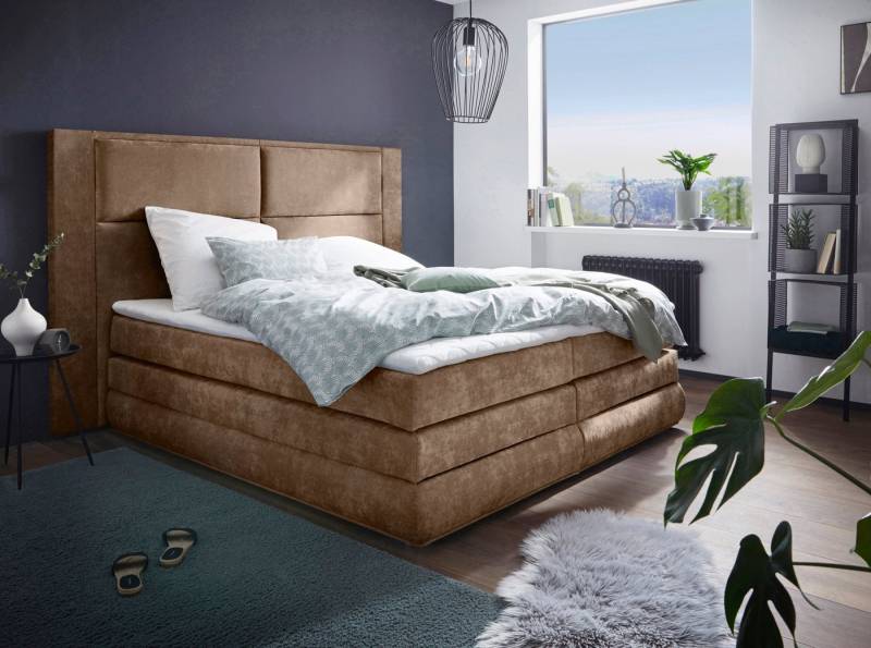 COLLECTION AB Boxspringbett Copenhagen, inklusive Bettkasten, Topper, wahlweise mit LED-Beleuchtung von COLLECTION AB