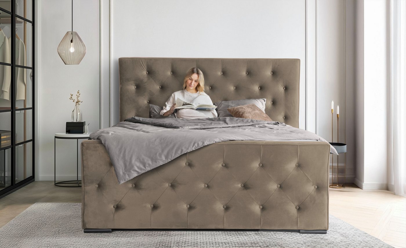 COLLECTION AB Boxspringbett Florence inkl. Kingsize (28 cm) Matratze (H3) mit integriertem Topper, inkl. Bettkasten, erhältlich in der Breite 180 cm COLLECTION AB Boxspringbett Florence inkl. Kingsize (28 cm) Matratze (H3) mit integriertem Topper, inkl. Bettkasten, erhältlich in der Breite 180 cm von COLLECTION AB
