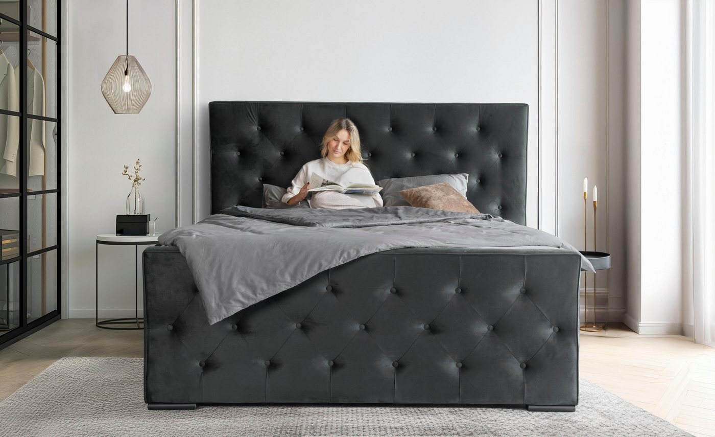 COLLECTION AB Boxspringbett Florence inkl. Kingsize (28 cm) Matratze (H3) mit integriertem Topper, inkl. Bettkasten, erhältlich in der Breite 180 cm COLLECTION AB Boxspringbett Florence inkl. Kingsize (28 cm) Matratze (H3) mit integriertem Topper, inkl. Bettkasten, erhältlich in der Breite 180 cm von COLLECTION AB