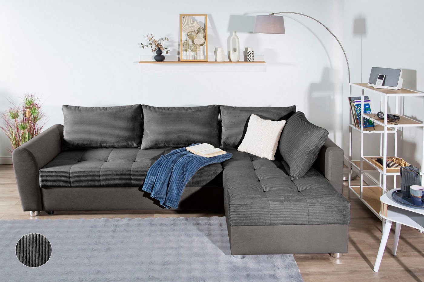 COLLECTION AB Ecksofa JANA XL-Sofa L-Form, inkl. Bettfunktion, Bettkasten und Bonnelfederkern COLLECTION AB Ecksofa JANA XL-Sofa L-Form, inkl. Bettfunktion, Bettkasten und Bonnelfederkern von COLLECTION AB