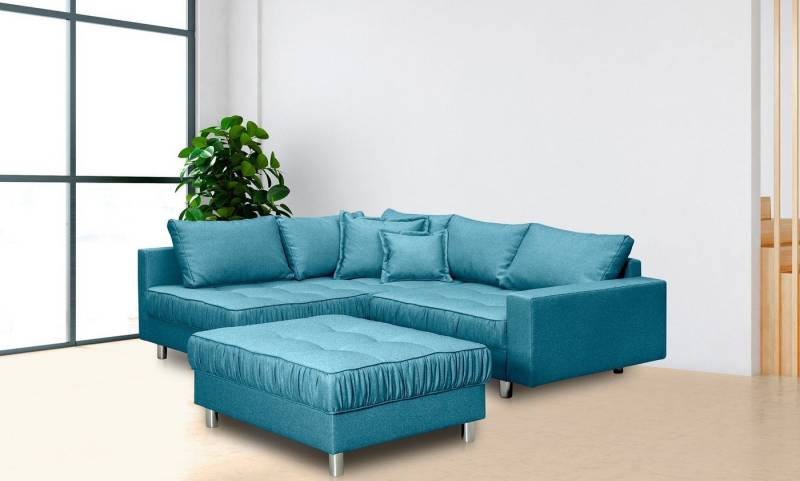 COLLECTION AB Ecksofa Cannes, mit Hocker, inkl. Schlaffunktion von COLLECTION AB