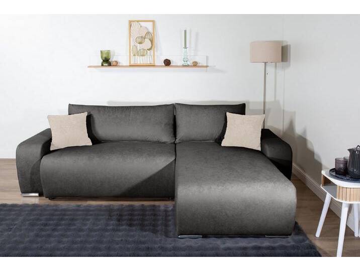 COLLECTION AB Ecksofa Ecksofa, Schlaffunktion,Bonnelfederkern,Rückenkissen, grau, anthrazit von COLLECTION-AB