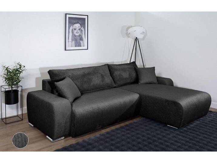 COLLECTION AB Ecksofa Pia, L-Form, Breite 237 cm, mit Schlaffunktion, inkl. Bettfunktion und Bettkasten, grau von COLLECTION-AB