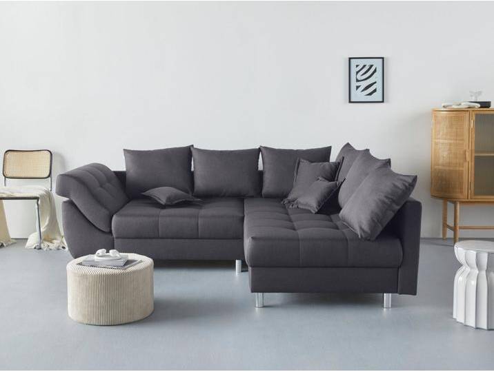 COLLECTION AB Ecksofa Innsbruck L-Form, inklusive Federkern, Recamiere links oder rechts montierbar, grau, anthrazit COLLECTION AB Ecksofa Innsbruck L-Form, inklusive Federkern, Recamiere links oder rechts montierbar, grau, anthrazit von COLLECTION-AB