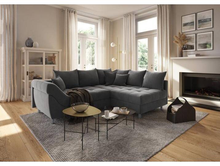 COLLECTION AB Ecksofa Innsbruck L-Form, inklusive Federkern, Recamiere links oder rechts montierbar, grau, anthrazit von COLLECTION-AB