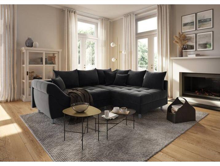 COLLECTION AB Ecksofa Innsbruck L-Form, inklusive Federkern, Recamiere links oder rechts montierbar, schwarz, schwarz COLLECTION AB Ecksofa Innsbruck L-Form, inklusive Federkern, Recamiere links oder rechts montierbar, schwarz, schwarz von COLLECTION-AB