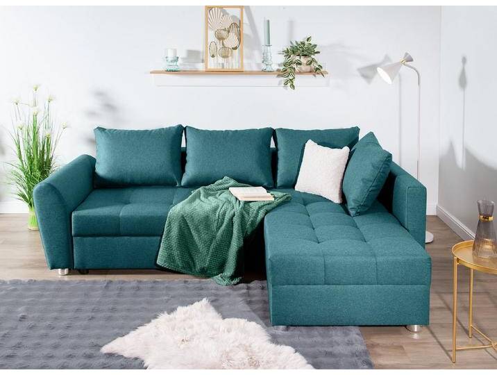 COLLECTION AB Ecksofa JANA L-Form, inkl. Bettfunktion,Bettkasten und Bonnelfederkern von COLLECTION-AB