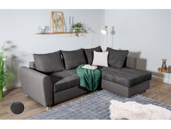 COLLECTION AB Ecksofa Jana L-Form, inkl. Bettfunktion,Bettkasten und Bonnelfederkern, grau, anthrazit COLLECTION AB Ecksofa Jana L-Form, inkl. Bettfunktion,Bettkasten und Bonnelfederkern, grau, anthrazit von COLLECTION-AB