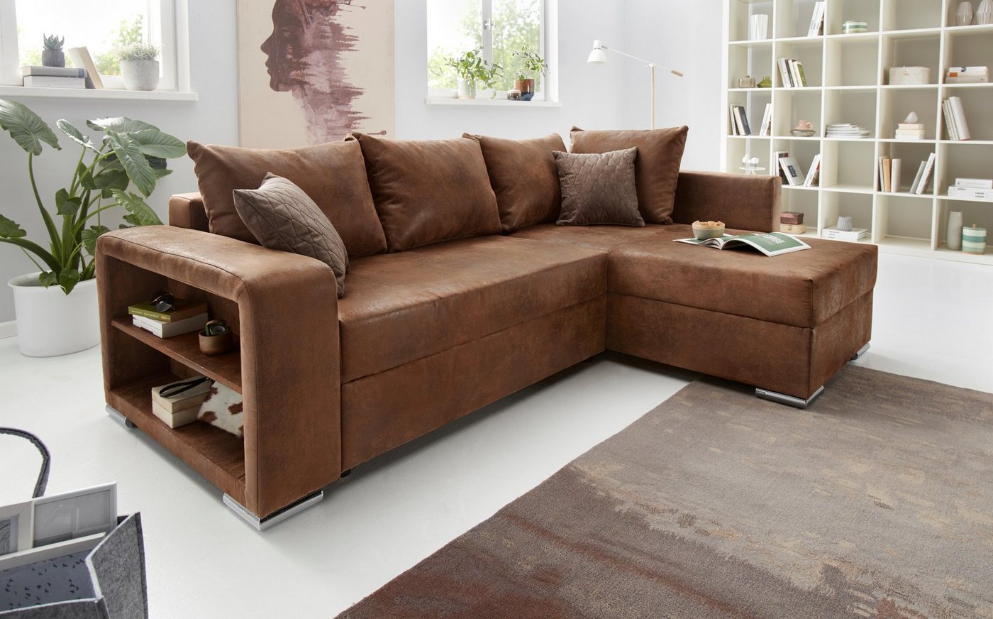 COLLECTION AB Ecksofa John, inklusive Bettfunktion und Bettkasten von COLLECTION AB