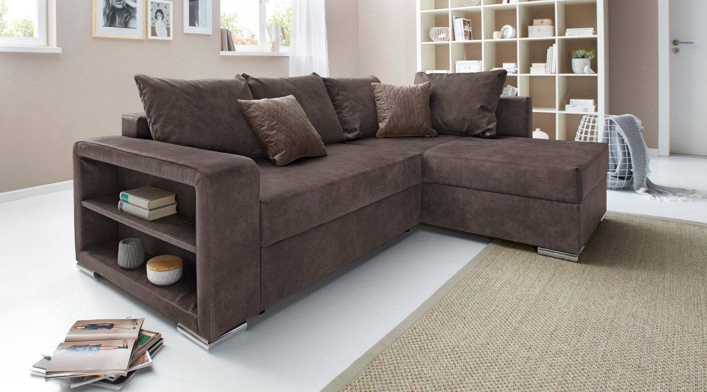 COLLECTION AB Ecksofa John L-Form, inklusive Bettfunktion und Bettkasten von COLLECTION AB