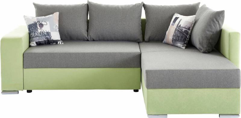 COLLECTION AB Ecksofa John L-Form, mit Bettfunktion, Bettkasten und integriertem Regal von COLLECTION AB