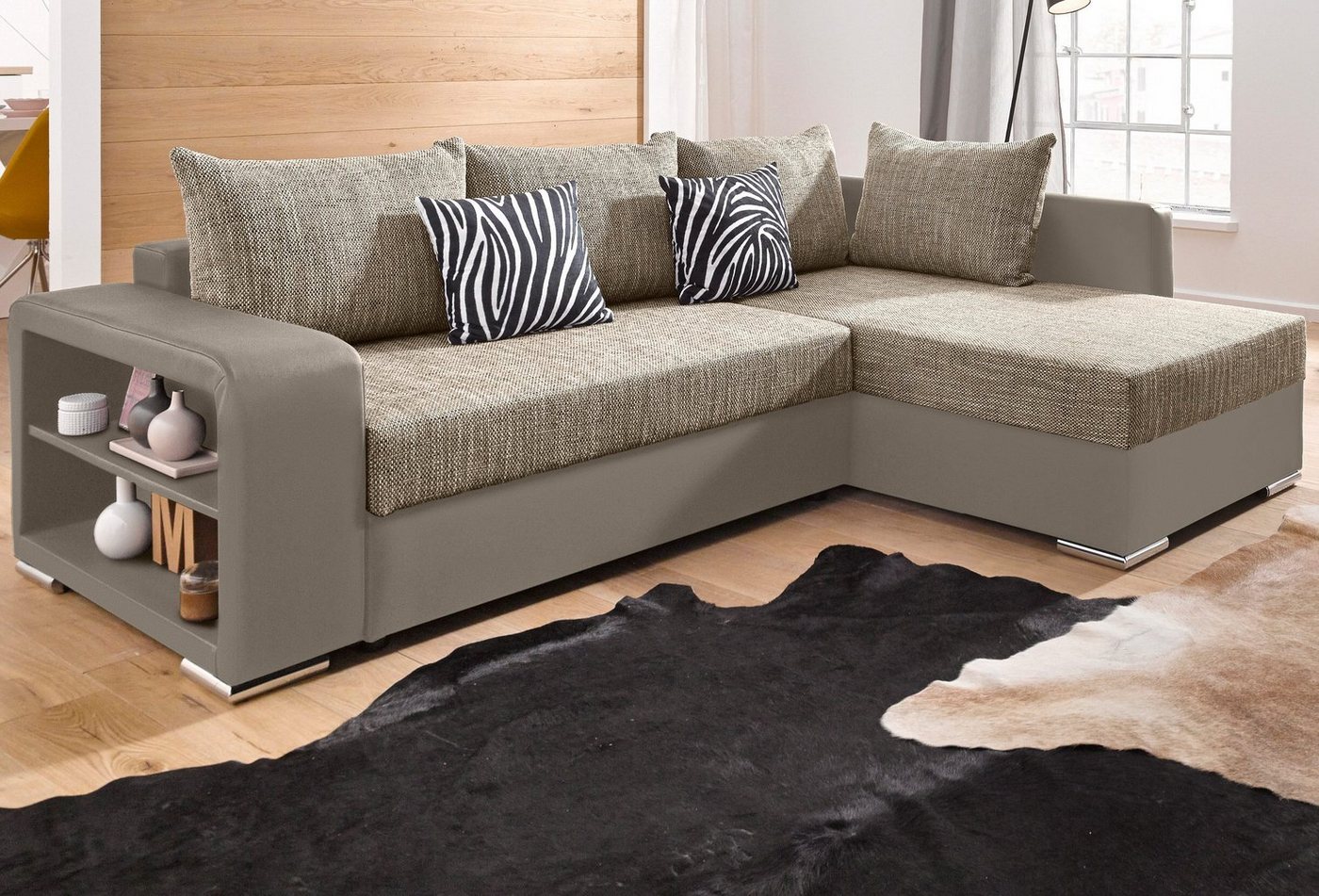 COLLECTION AB Ecksofa John L-Form, mit Bettfunktion, wahlweise mit Federkern von COLLECTION AB