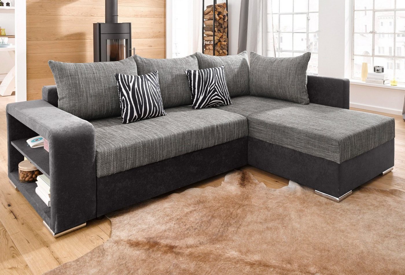 COLLECTION AB Ecksofa John, mit Bettfunktion, wahlweise mit Federkern von COLLECTION AB