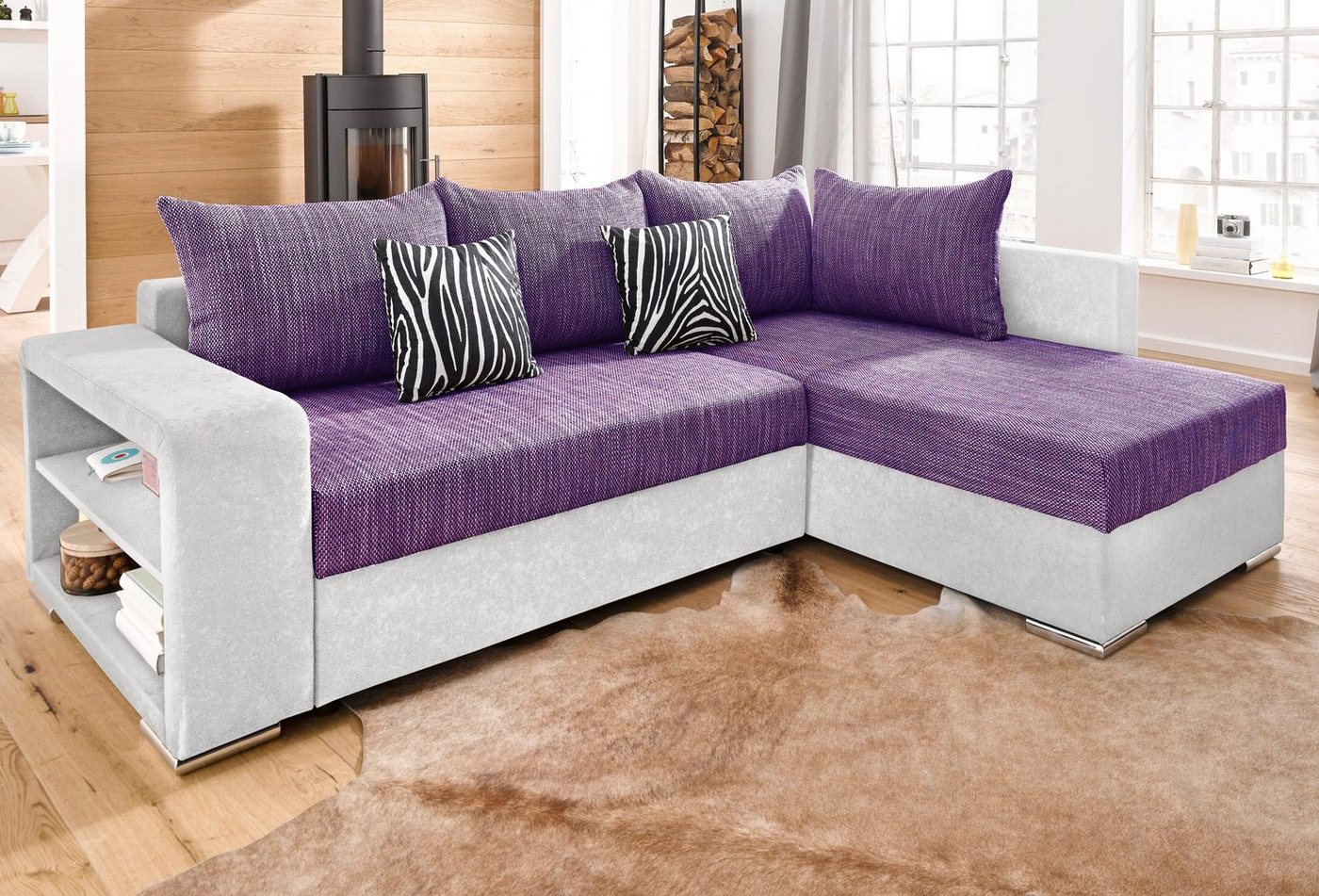 COLLECTION AB Ecksofa John, mit Bettfunktion, wahlweise mit Federkern von COLLECTION AB