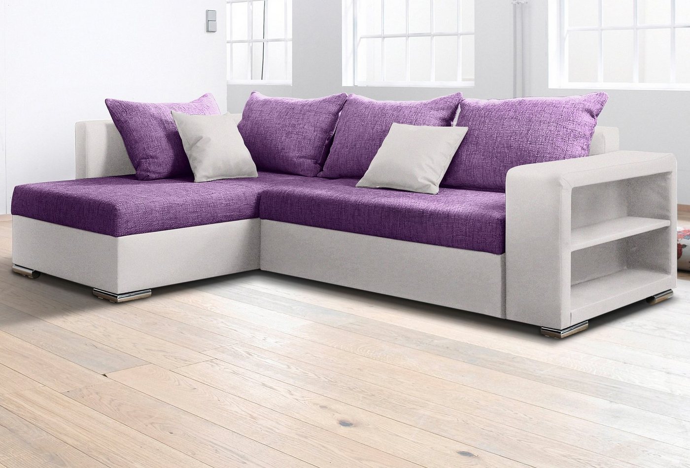 COLLECTION AB Ecksofa John, mit Bettfunktion, wahlweise mit Federkern von COLLECTION AB