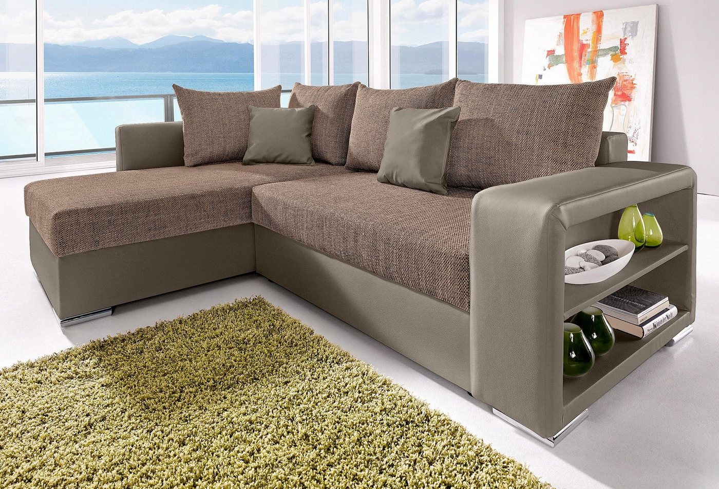 COLLECTION AB Ecksofa John, mit Bettfunktion, wahlweise mit Federkern von COLLECTION AB