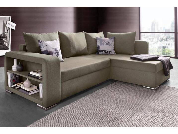 COLLECTION AB Ecksofa John L-Form, mit Bettfunktion, Bettkasten und integriertem Regal, beige, mit Bettfunktion-mit Federkern, macchiato COLLECTION AB Ecksofa John L-Form, mit Bettfunktion, Bettkasten und integriertem Regal, beige, mit Bettfunktion-mit Federkern, macchiato von COLLECTION-AB