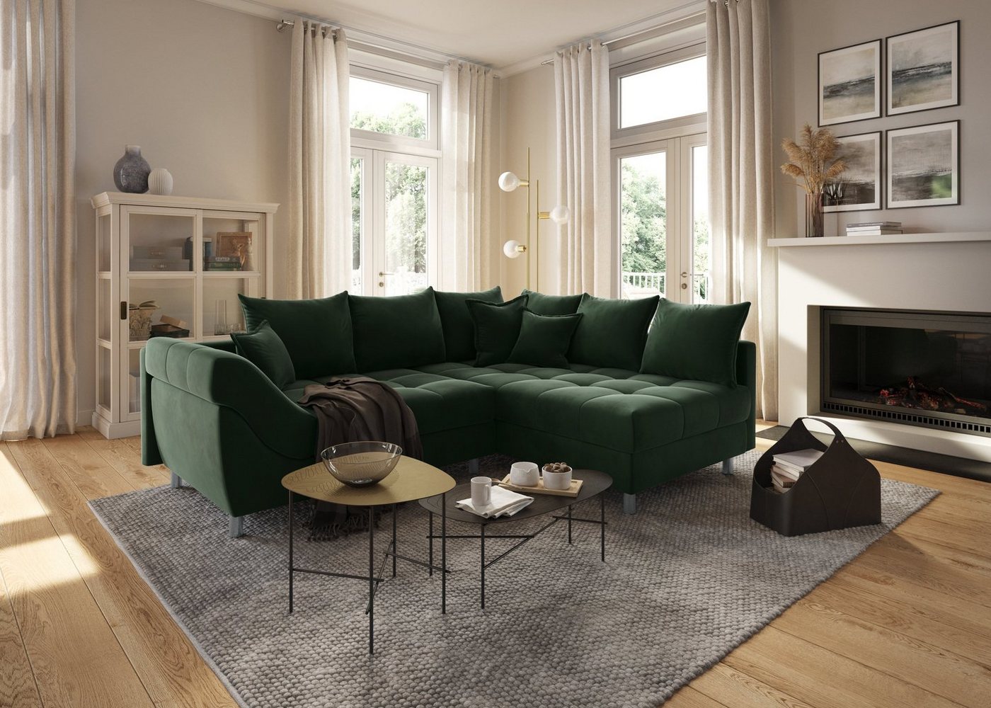 COLLECTION AB Ecksofa Joseli, inklusive Federkern, Recamiere links oder rechts montierbar von COLLECTION AB