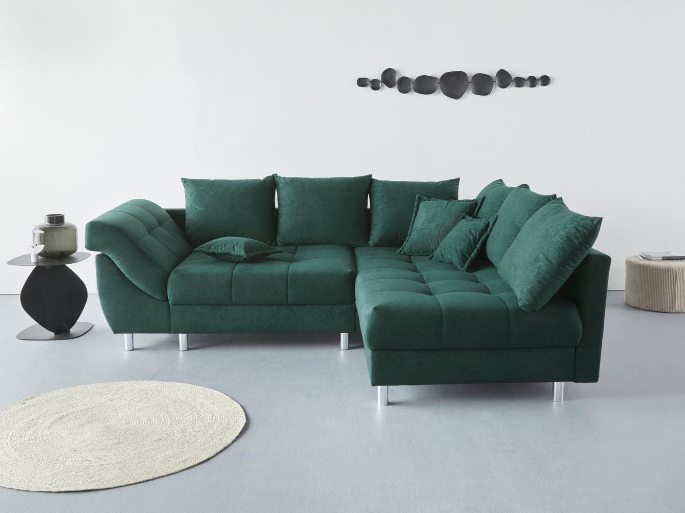 COLLECTION AB Ecksofa Joseli, inklusive Federkern, Recamiere links oder rechts montierbar von COLLECTION AB