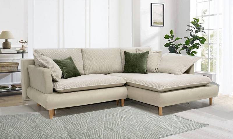 COLLECTION AB Ecksofa Mandela L-Form, mit Bettfunktion und Bettkasten von COLLECTION AB