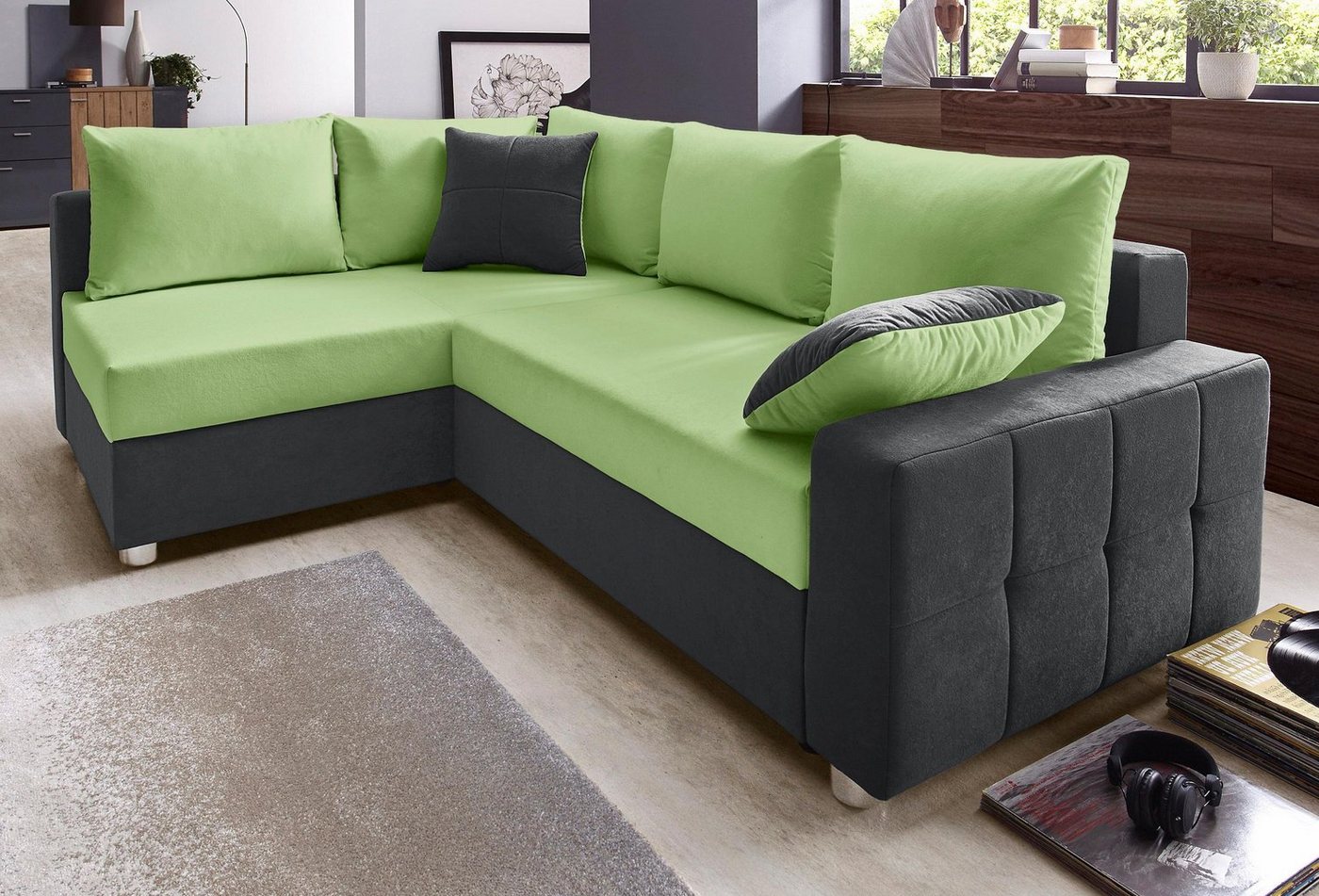 COLLECTION AB Ecksofa Parma, mit Bettfunktion und Federkern von COLLECTION AB