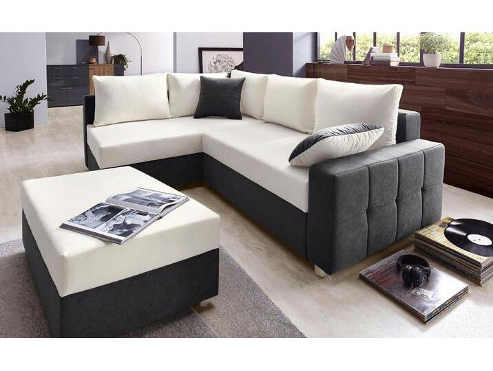 COLLECTION AB Ecksofa Parma L-Form, mit Bettfunktion und Federkern, grau von COLLECTION-AB