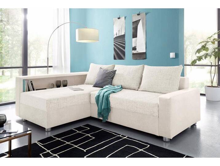 COLLECTION AB Ecksofa Relax L-Form, inklusive Bettfunktion, Federkern, grau, mit Bettfunktion von COLLECTION-AB