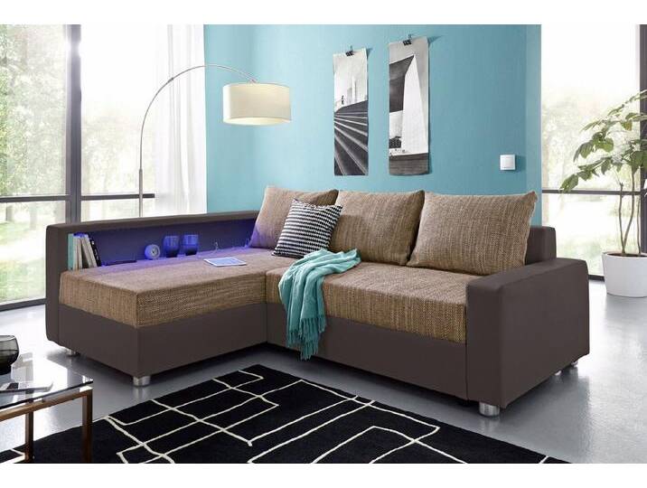 COLLECTION AB Ecksofa Relax L-Form, inklusive Bettfunktion, Federkern, wahlweise mit RGB-LED-Beleuchtung von COLLECTION-AB