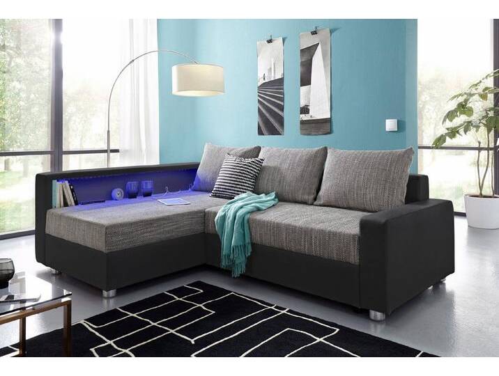 COLLECTION AB Ecksofa Relax L-Form, inklusive Bettfunktion, Federkern, wahlweise mit RGB-LED-Beleuchtung von COLLECTION-AB