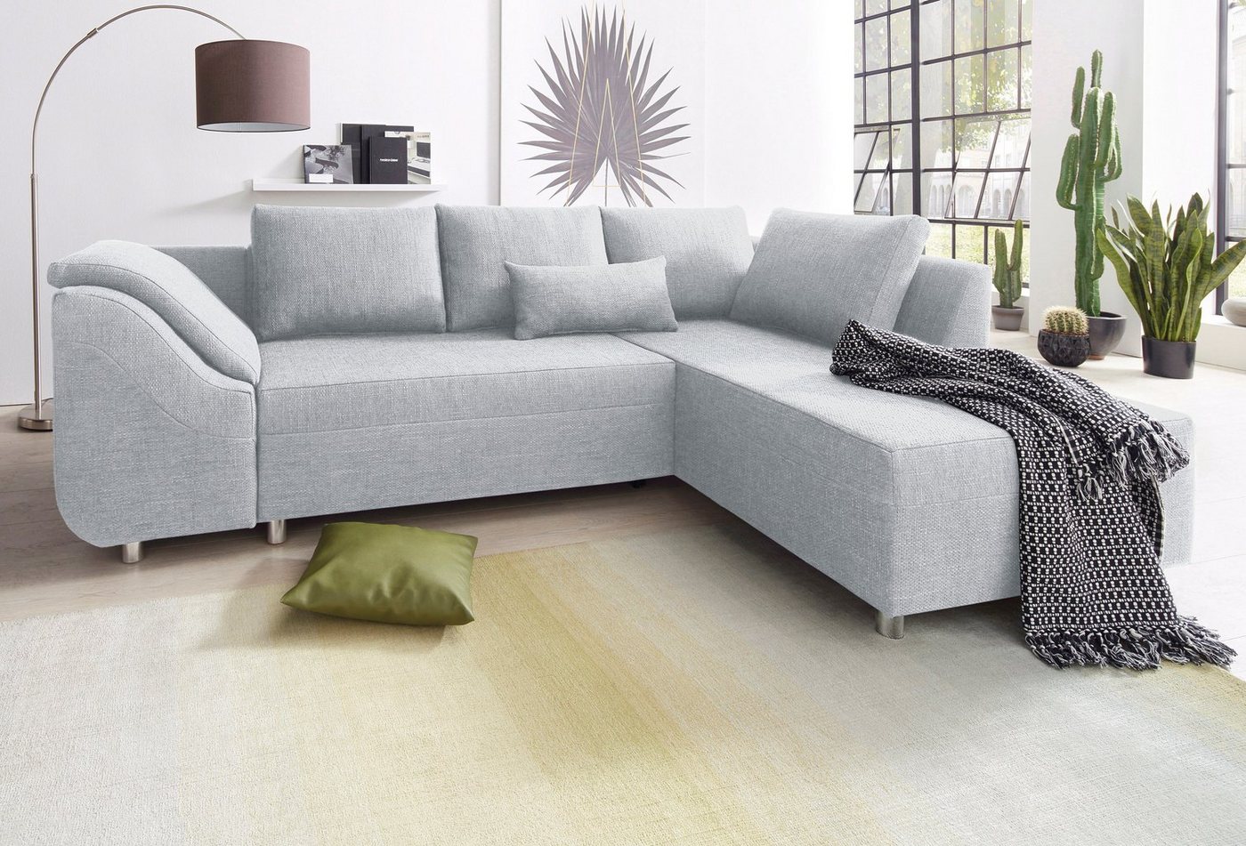 COLLECTION AB Ecksofa Sally, mit und ohne Bettfunktion, inklusive loser Rücken- und Zierkissen von COLLECTION AB