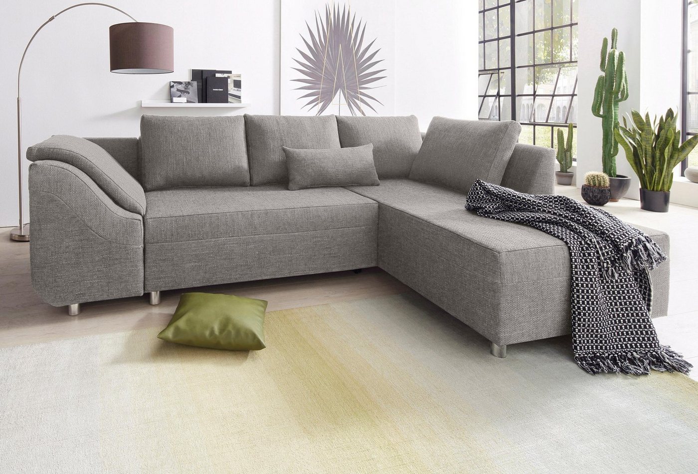 COLLECTION AB Ecksofa Sally, mit und ohne Bettfunktion, inklusive loser Rücken- und Zierkissen von COLLECTION AB