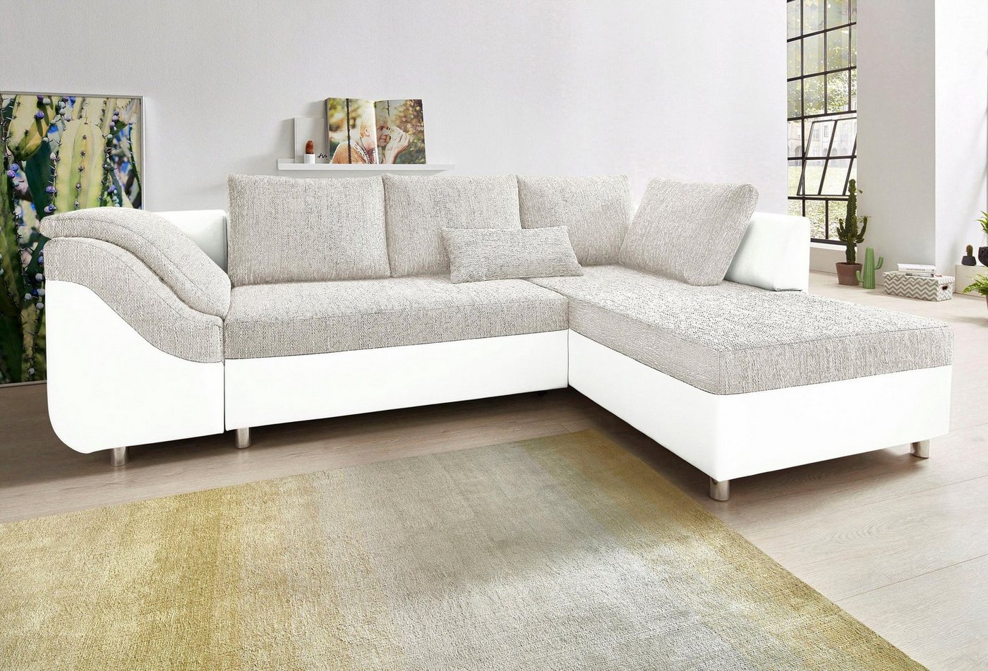 COLLECTION AB Ecksofa Sally, mit und ohne Bettfunktion, inklusive loser Rücken- und Zierkissen von COLLECTION AB