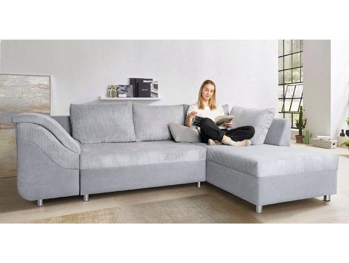 COLLECTION AB Ecksofa Sally L-Form, mit und ohne Bettfunktion, inklusive loser Rücken- und Zierkissen, grau, ohne Bettfunktion-ohne Bettkasten, grau COLLECTION AB Ecksofa Sally L-Form, mit und ohne Bettfunktion, inklusive loser Rücken- und Zierkissen, grau, ohne Bettfunktion-ohne Bettkasten, grau von COLLECTION-AB