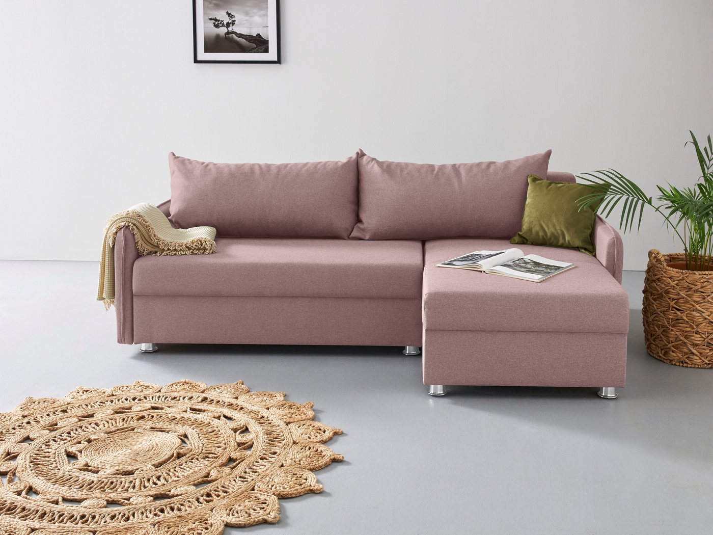 COLLECTION AB Ecksofa Sunny, inkl. Bettfunktion und Bettkasten von COLLECTION AB