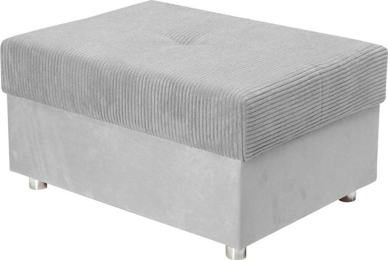 COLLECTION AB Hocker Italia, Inklusive komfortablen Federkerns, in Cord-Samt Mix von COLLECTION AB
