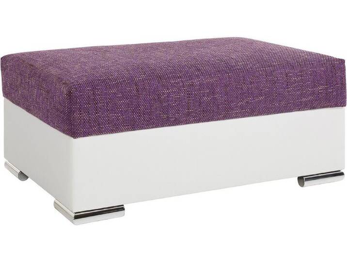 COLLECTION AB Hocker John, Frei im Raum stellbar, lila weiß, mit Federkern von COLLECTION-AB