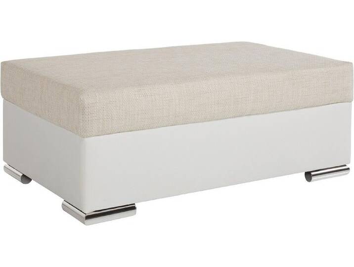 COLLECTION AB Hocker John, Frei im Raum stellbar, weiß, mit Federkern von COLLECTION-AB