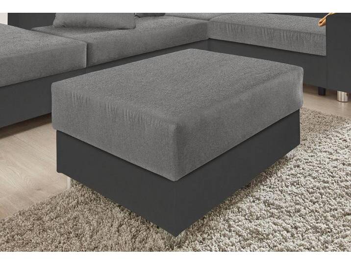 COLLECTION AB Hocker Paris, mit Federkern, grau schwarz von COLLECTION-AB