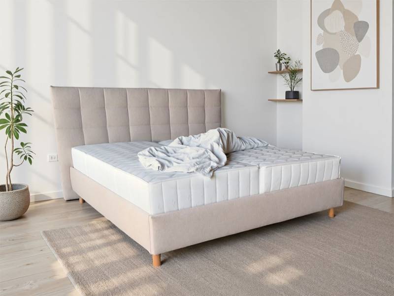 COLLECTION AB Polsterbett CLASSIC Scandi erhältlich in der Breite 180x200cm, 3 Varianten: Rahmen, Rahmen + Rost oder Komplett-Set mit King-Matratze von COLLECTION AB