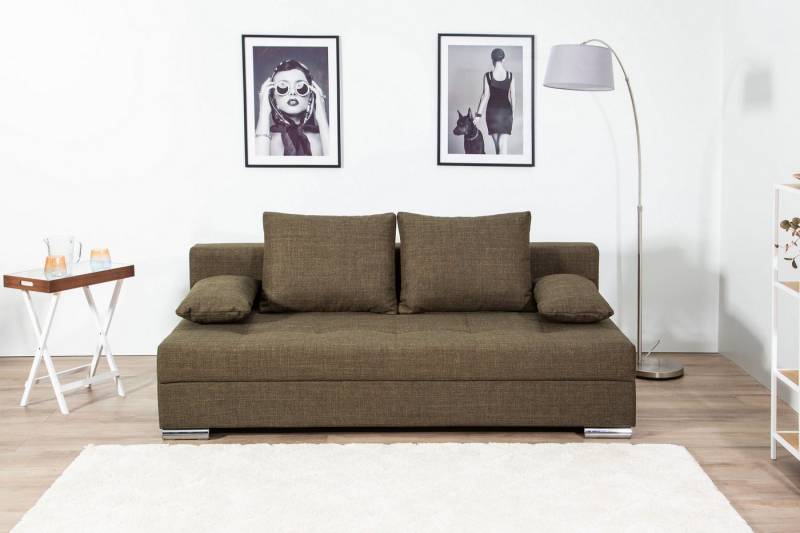 COLLECTION AB Schlafsofa Tania mit Bettfunktion und Bettkasten, komfortabler Sitzkomfort: Federkern-Polsterung, inklusive Rückenkissen von COLLECTION AB