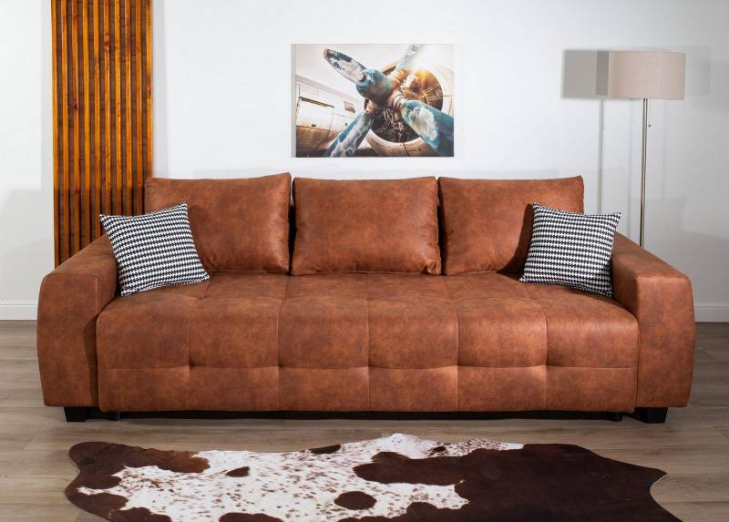 COLLECTION AB Schlafsofa Bella, B: 241 cm, Liegefl. 142x194 cm, mit Bettfunktion, Bettkasten & 2 Zierkissen, Federkern COLLECTION AB Schlafsofa Bella, B: 241 cm, Liegefl. 142x194 cm, mit Bettfunktion, Bettkasten & 2 Zierkissen, Federkern von COLLECTION AB