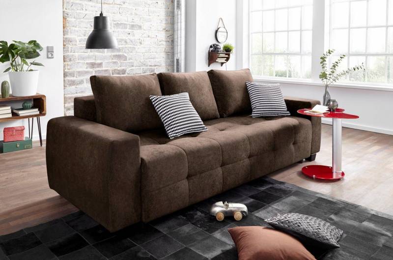 COLLECTION AB Schlafsofa Bella, mit Bettfunktion und Bettkasten, inkl. loser Rücken- und Zierkissen von COLLECTION AB