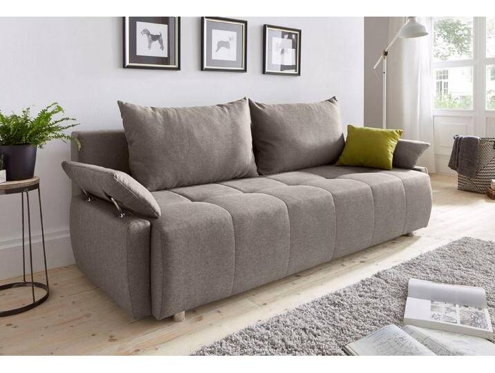 COLLECTION AB Schlafsofa Funtastic, mit Federkern, Bettfunktion, inklusive 2 Rücken- und 1 Zierkissen von COLLECTION-AB