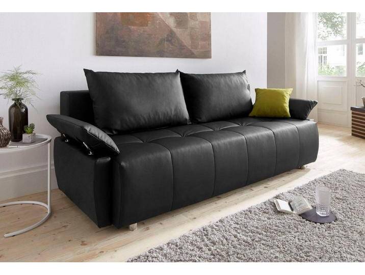 COLLECTION AB Schlafsofa Funtastic, mit Federkern, Bettfunktion, inklusive 2 Rücken- und 1 Zierkissen von COLLECTION-AB