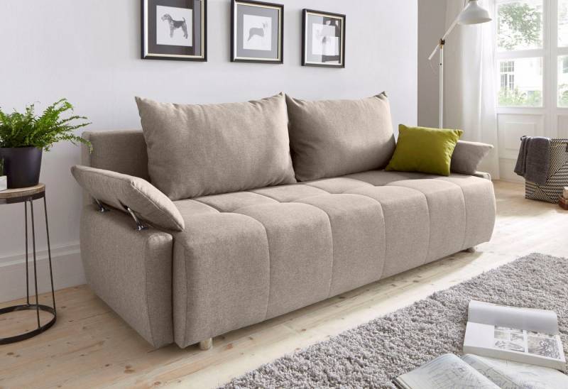 COLLECTION AB Schlafsofa Funtastic, mit Federkern, Bettfunktion, inklusive 2 Rücken- und 1 Zierkissen von COLLECTION AB