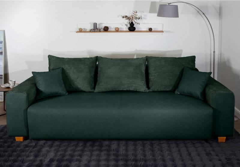 COLLECTION AB Schlafsofa Yves, Liegefläche (B/T): 142/194 cm, inkl. Bettfunktion, Bettkasten, Federkern & Zierkissen von COLLECTION AB